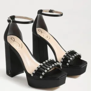 Sam Edelman Women's Ninette Rhinestone Platform Sandals