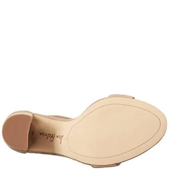 SAM EDELMAN WOMEN'S YARO HEELED SANDALS, OATMEAL, OFF WHITE, 9