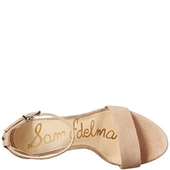 SAM EDELMAN WOMEN'S YARO HEELED SANDALS, OATMEAL, OFF WHITE, 9