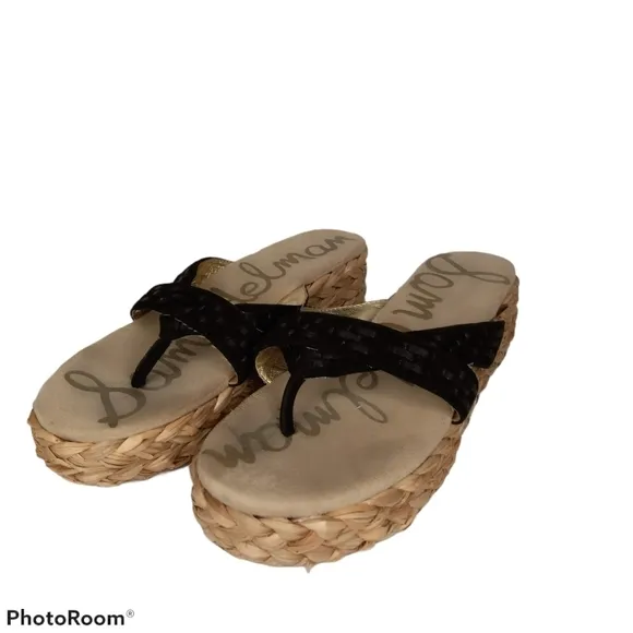 SAM EDELMAN Woven Platform Sandals