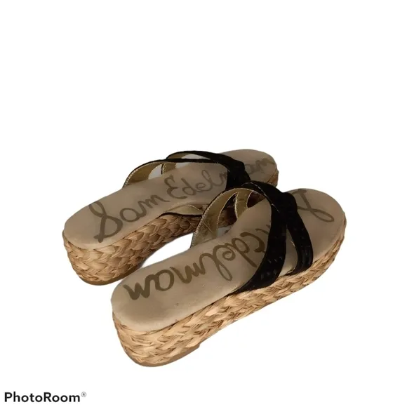 SAM EDELMAN Woven Platform Sandals