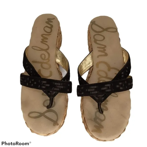 SAM EDELMAN Woven Platform Sandals