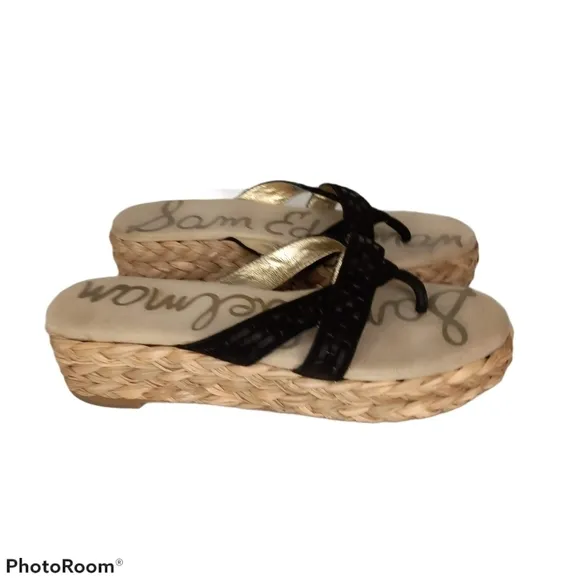 SAM EDELMAN Woven Platform Sandals