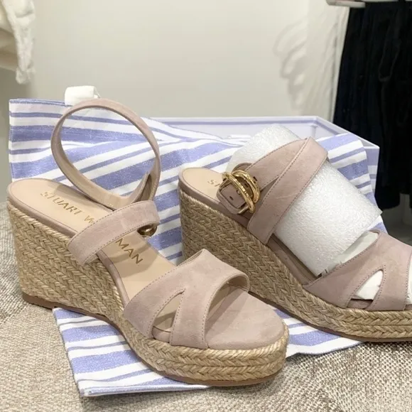 🌷sandals By Stewart Weitzman Pink Size 6 NEW