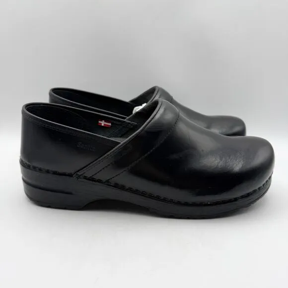 Sanita Womens Professional Cabrio Clog Sandals EU 40 US 8.5-9 Narrow Black NIB
