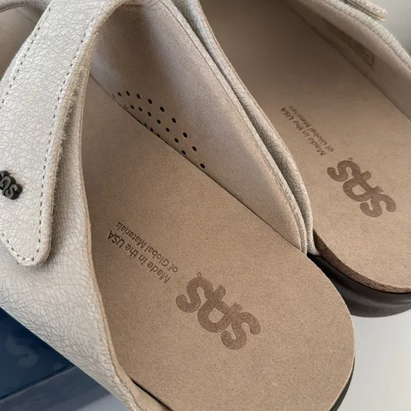 SAS Cozy Slide Sandals - Web Linen - Wide