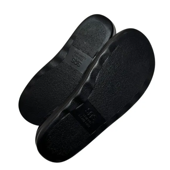 SAS Eden Black Perforated Closed Toe Comfort Sandals szie 8 M Excellent