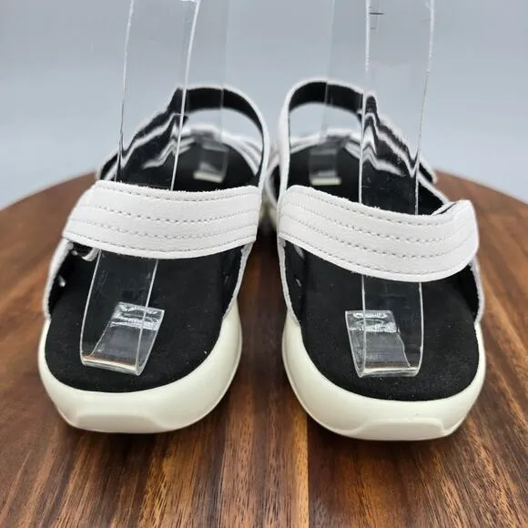 SAS Pier Sandals Women's 8 M White Leather Comfort Ankle Heel Strap Adjustable