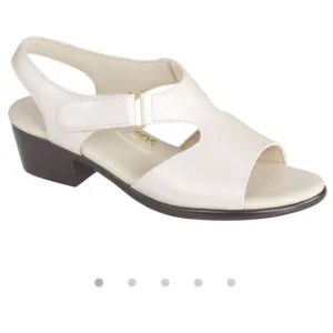 SAS Suntimer Heel Strap Sandal Pearl Bone Size 11