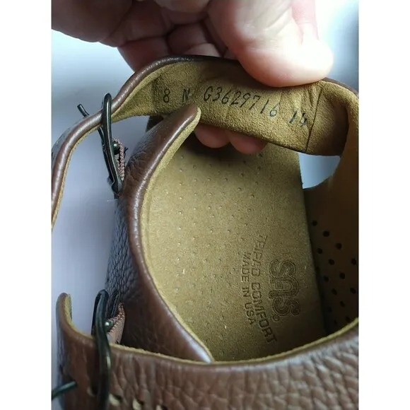 SAS Woman 8N Amber Walking Sandal Open Toe Adjustable Straps Style G362971614