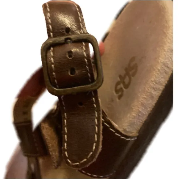 SAS Women’s Tripad Comfort Huggy All Day Brown Leather Sandals 8.5 N