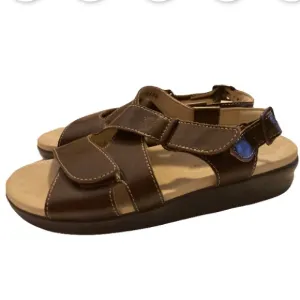 SAS Women’s Tripad Comfort Huggy All Day Brown Leather Sandals 8.5 N