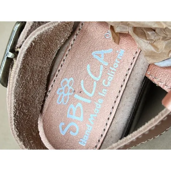 Sbicca Daytona Coral Metallic Sandals 9 M New
