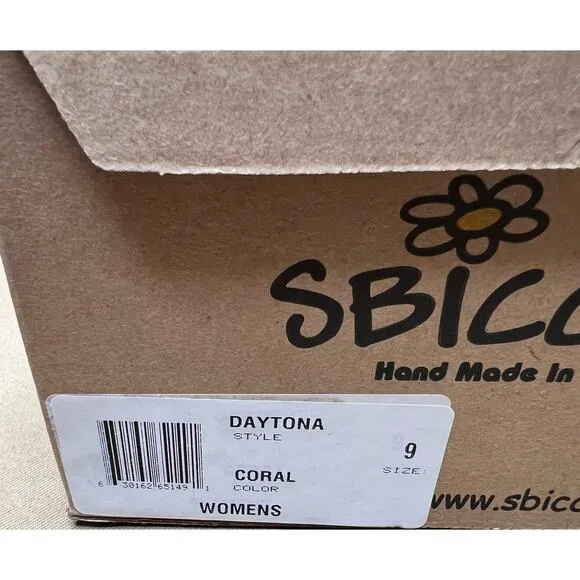 Sbicca Daytona Coral Metallic Sandals 9 M New