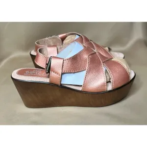 Sbicca Daytona Coral Metallic Sandals 9 M New