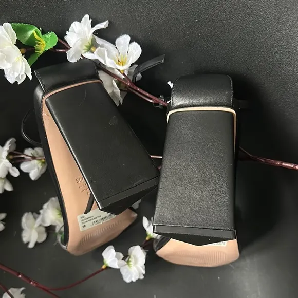 SCHUTZ AVVA Black Block Heel Sandals with Transparent Straps.Block heel so comfy