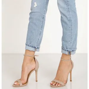 SCHUTZ Cadey Lee Heel in Nobuck Neutral 8