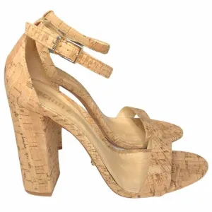 SCHUTZ Cork Chunky Heel Sandals