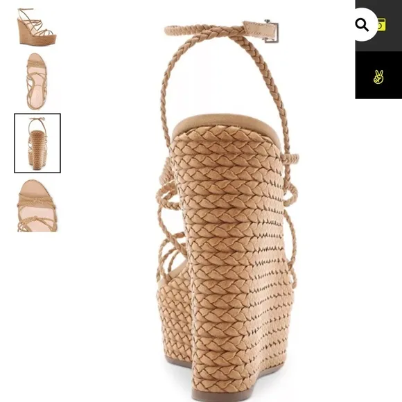 SCHUTZ Flassie strappy platform wedge sandals