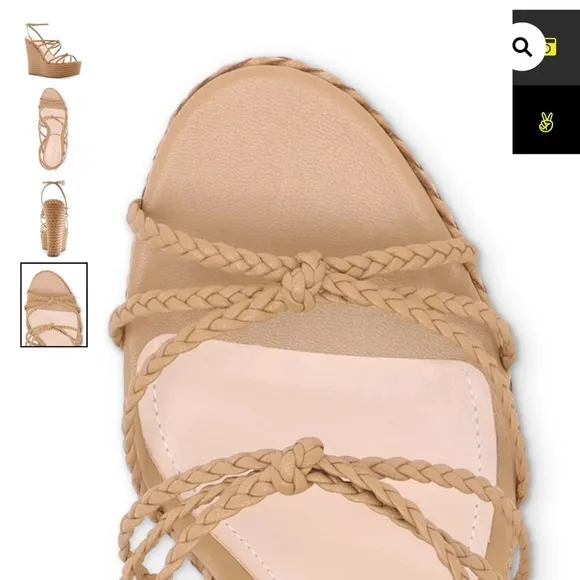 SCHUTZ Flassie strappy platform wedge sandals