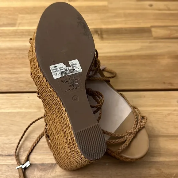 SCHUTZ Flassie strappy platform wedge sandals