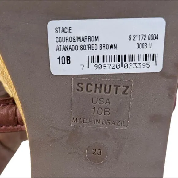 Schutz Stacie Platform Sandals EUC Size 10B   S3326