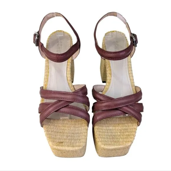 Schutz Stacie Platform Sandals EUC Size 10B   S3326