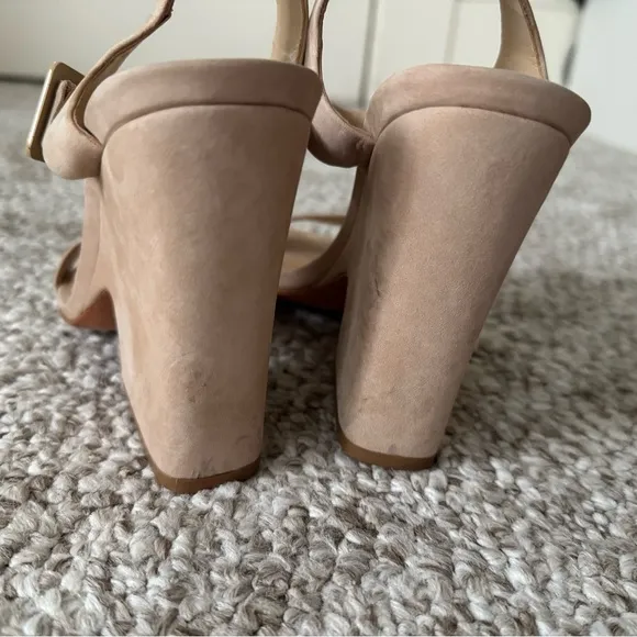 SCHUTZ Tan Suede Sandals
