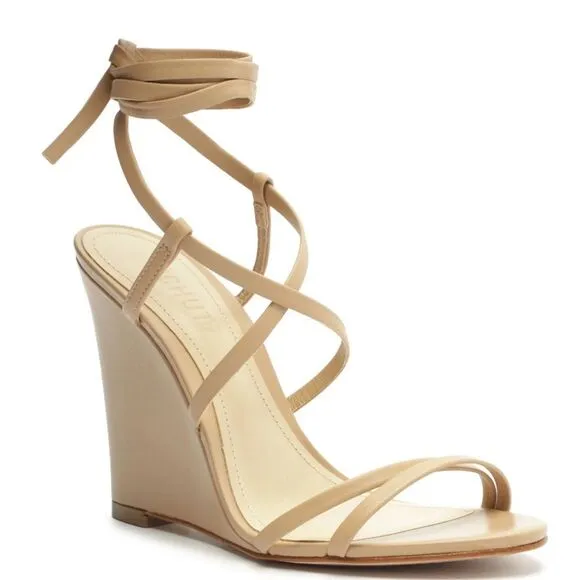 Schutz/Dust Bag Deonne Casual Nappa Leather‎ Sandal True Beige 10.5 NEW $140