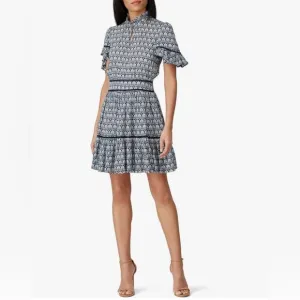 Scotch &amp; soda Ladder Lace Printed Dress size XL 100% viscose