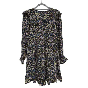 Scotch &amp; Soda Printed Ruffle Dress, Multicolored Animal Print, Sz XS