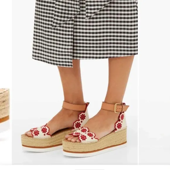 See by Chloé Glyn Floral Espadrille Sandals