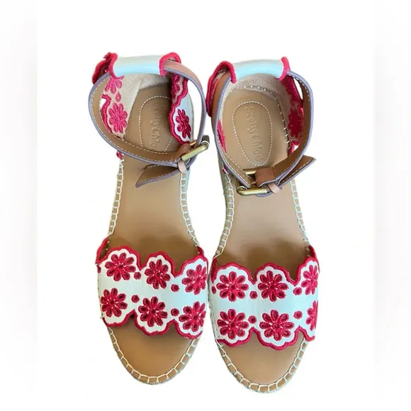 See by Chloé Glyn Floral Espadrille Sandals
