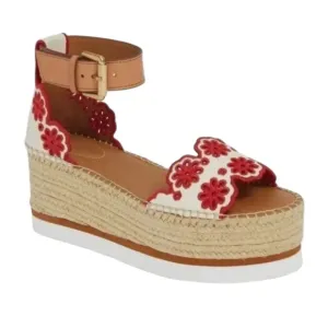 See by Chloé Glyn Floral Espadrille Sandals