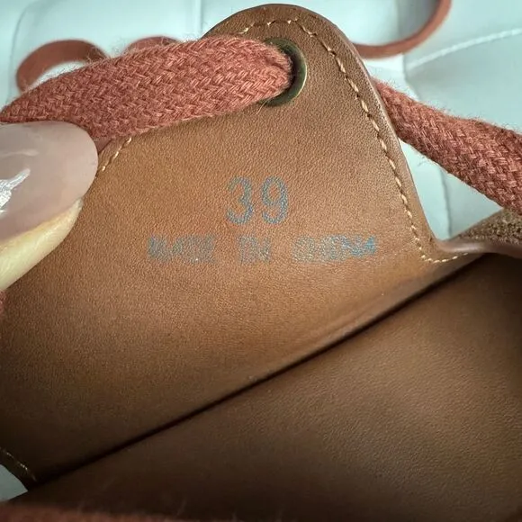 See by Chloé Women's Suede Lace Up Platform Wedge Sandals 39