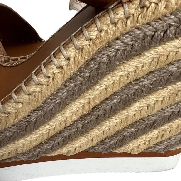See By Chloe Suede Rope Wedge Platform Sandals Size 40 EU
