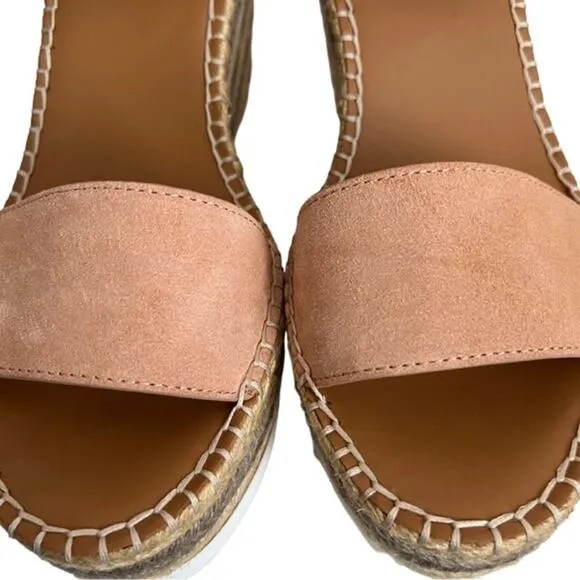 See By Chloe Suede Rope Wedge Platform Sandals Size 40 EU