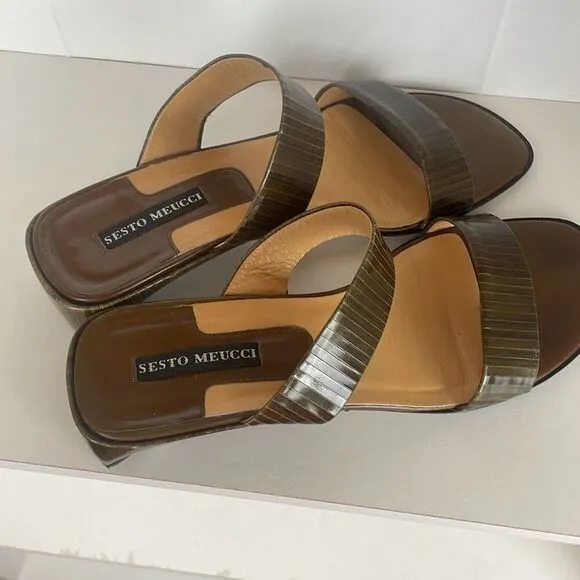 Sesto Meucci Double Strap Mule Sandals