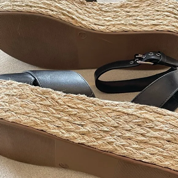 SEYCHELLES Leather Platform Espadrille Sandals - Women’s Size 7.5 - NEW IN BOX