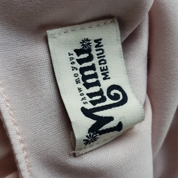 SHOW ME YOUR MUMU Caitlin Ruffle Maxi Dress sz M Women's Pink Bridesmaid Gown