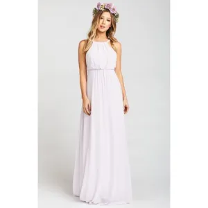 SHOW ME YOUR MUMU Lavender Chiffon Amanda Maxi Dress sz XS Bridesmaid Gown