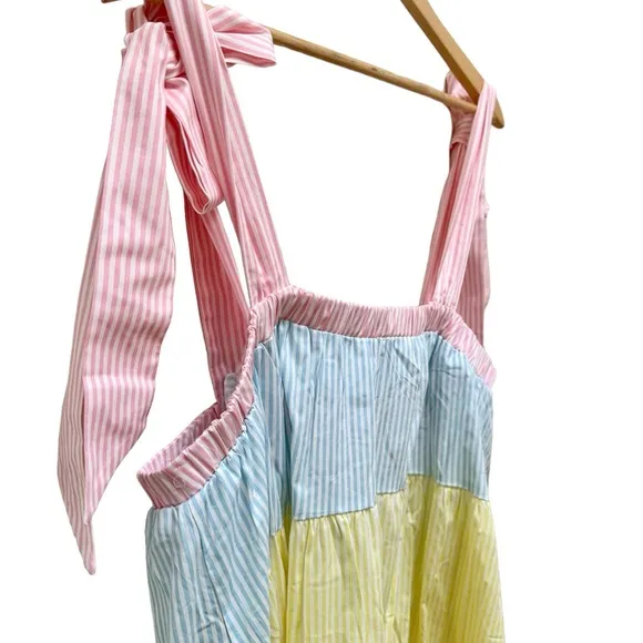 Show Me Your Mumu *NEW* Pastel Pinstripe Sabrina Maxi Dress