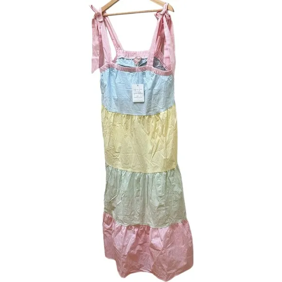 Show Me Your Mumu *NEW* Pastel Pinstripe Sabrina Maxi Dress