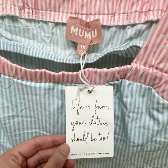Show Me Your Mumu *NEW* Pastel Pinstripe Sabrina Maxi Dress