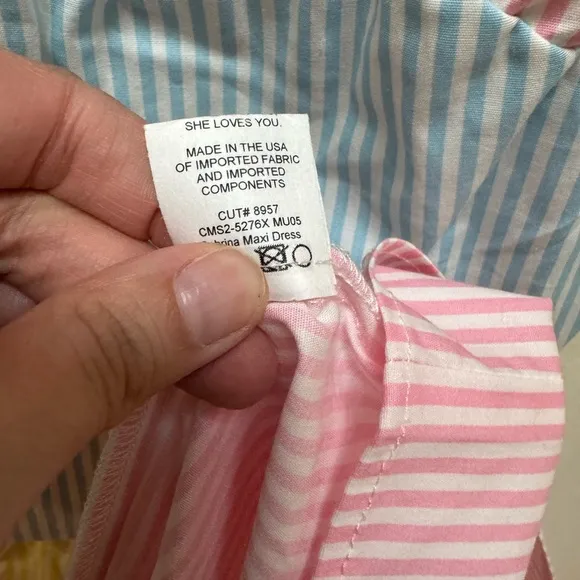 Show Me Your Mumu *NEW* Pastel Pinstripe Sabrina Maxi Dress