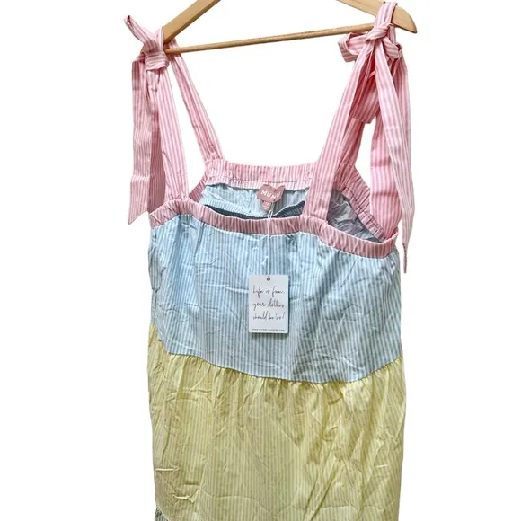 Show Me Your Mumu *NEW* Pastel Pinstripe Sabrina Maxi Dress