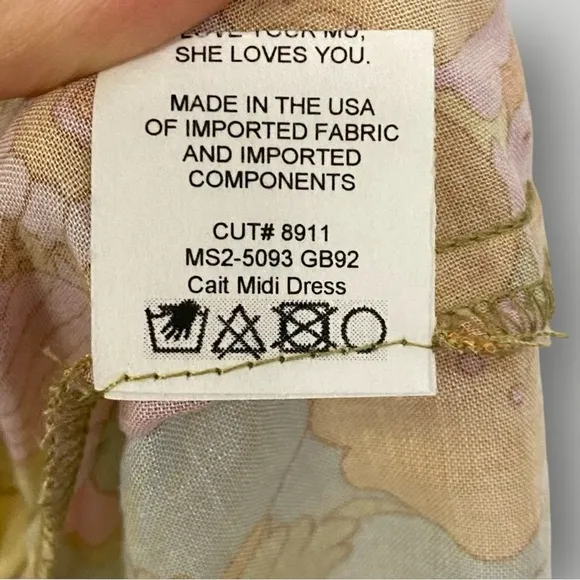 Show Me Your Mumu 'Cait' Midi Dress - Groovy Blooms Sz