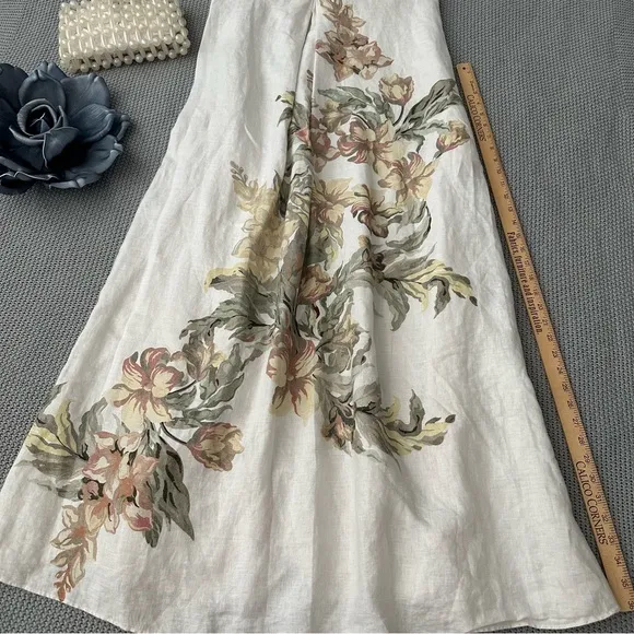 Significant Other Parisa Strapless Linen Maxi Dress Size 8
