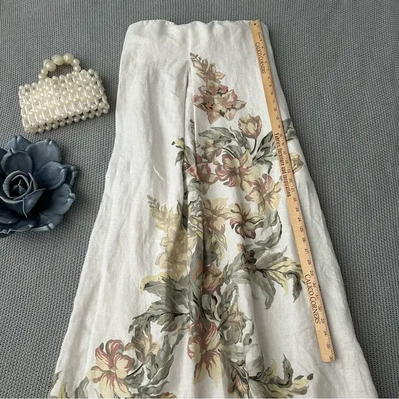 Significant Other Parisa Strapless Linen Maxi Dress Size 8