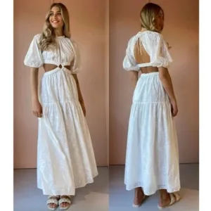 SIGNIFICANT OTHER Skyler Cut- out Dress in Ivory Size US 4 🤍